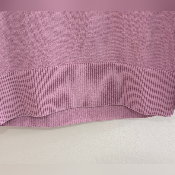 Banana Republic Pink Turtleneck Sweater XS Cozy Classic Knit Coquette - Picture 6 of 6